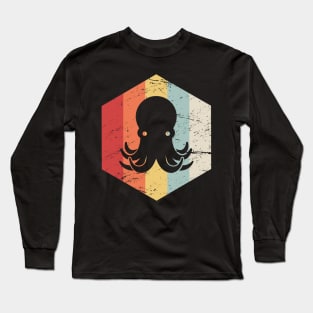 Retro 70s Octopus Long Sleeve T-Shirt